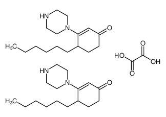 2-Cyclohexen-1-one, 4-hexyl-3-(1-piperazinyl)-, ethanedioate (2:1) CAS:99319-71-8 manufacturer & supplier