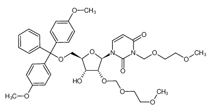 1-[(2R,3R,4R,5R)-5-[Bis-(4-methoxy-phenyl)-phenyl-methoxymethyl]-4-hydroxy-3-(2-methoxy-ethoxymethoxy)-tetrahydro-furan-2-yl]-3-(2-methoxy-ethoxymethyl)-1H-pyrimidine-2,4-dione CAS:99328-73-1 manufacturer & supplier