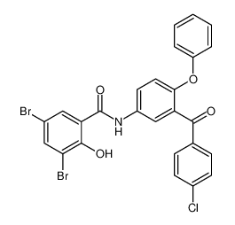 3,5-dibromo-N-(3-(4-chlorobenzoyl)-4-phenoxyphenyl)-2-hydroxybenzamide CAS:99330-26-4 manufacturer & supplier