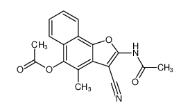 Acetamide, N-[5-(acetyloxy)-3-cyano-4-methylnaphtho[1,2-b]furan-2-yl]- CAS:99338-98-4 manufacturer & supplier