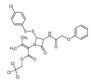 2-[(2R,3R)-2-(4-Chloro-phenyldisulfanyl)-4-oxo-3-(2-phenoxy-acetylamino)-azetidin-1-yl]-3-methyl-but-2-enoic acid 2,2,2-trichloro-ethyl ester CAS:99346-37-9 manufacturer & supplier