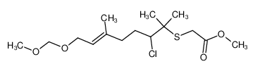 ((E)-2-Chloro-7-methoxymethoxy-1,1,5-trimethyl-hept-5-enylsulfanyl)-acetic acid methyl ester CAS:99347-64-5 manufacturer & supplier