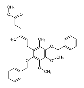 1,4-dibenzyloxy-2,3-dimethoxy-6-(5-methoxycarbonyl-3-methyl-(2E)-penten-1-yl)-5-methylbenzene CAS:99347-97-4 manufacturer & supplier