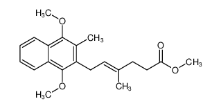 methyl (E)-6-(1,4-dimethoxy-3-methylnaphthalen-2-yl)-4-methylhex-4-enoate CAS:99347-99-6 manufacturer & supplier