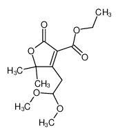 4-(2,2-Dimethoxy-ethyl)-5,5-dimethyl-2-oxo-2,5-dihydro-furan-3-carboxylic acid ethyl ester CAS:99366-65-1 manufacturer & supplier