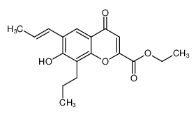 ethyl (E)-7-hydroxy-4-oxo-6-(prop-1-en-1-yl)-8-propyl-4H-chromene-2-carboxylate CAS:99370-51-1 manufacturer & supplier