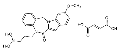 11-(3-(dimethylamino)propyl)-3-methoxy-6,11-dihydro-12H-benzo[5,6][1,4]diazepino[1,2-a]indol-12-one fumarate CAS:99384-67-5 manufacturer & supplier