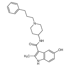 5-hydroxy-2-methyl-N-[1-(3-phenylpropyl)-4-piperidyl]indole-3-carboxamide CAS:99386-00-2 manufacturer & supplier