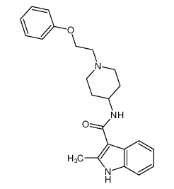 2-Methyl-N-[1-(2-phenoxyethyl)4-piperidyl]indole-3-carboxamide CAS:99386-09-1 manufacturer & supplier