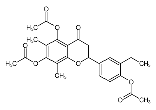 2-(4-acetoxy-3-ethylphenyl)-6,8-dimethyl-4-oxochromane-5,7-diyl diacetate CAS:99427-31-3 manufacturer & supplier