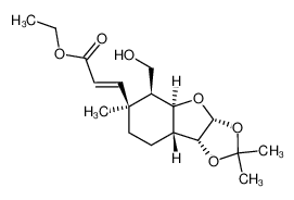 (2R,3R,3aR,6S,7S,7aR)-(E)-6β-(carbethoxyethenyl)-7-(hydroxymethyl)-2,3-(isopropylidenedioxy)-6-methyloctahydrobenzo(4,3-b)furan CAS:99457-73-5 manufacturer & supplier