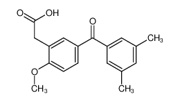 5-(3,5-Dimethyl-benzoyl)-2-methoxy-benzeneacetic acid CAS:99481-06-8 manufacturer & supplier