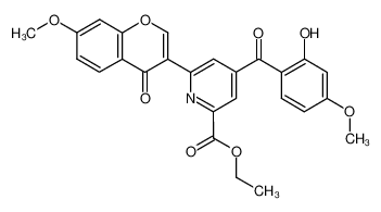 4-(2-Hydroxy-4-methoxy-benzoyl)-6-(7-methoxy-4-oxo-4H-chromen-3-yl)-pyridine-2-carboxylic acid ethyl ester CAS:99488-17-2 manufacturer & supplier