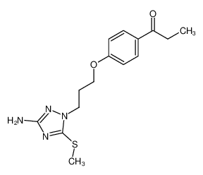 1-{4-[3-(3-Amino-5-methylsulfanyl-[1,2,4]triazol-1-yl)-propoxy]-phenyl}-propan-1-one CAS:99492-92-9 manufacturer & supplier