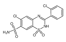 6-chloro-3-(2-chloro-phenyl)-1,1-dioxo-1,2(4)-dihydro-1λ6-benzo[1,2,4]thiadiazine-7-sulfonic acid amide CAS:99514-03-1 manufacturer & supplier