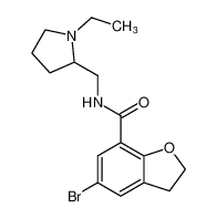 5-bromo-N-((1-ethylpyrrolidin-2-yl)methyl)-2,3-dihydrobenzofuran-7-carboxamide CAS:99517-78-9 manufacturer & supplier