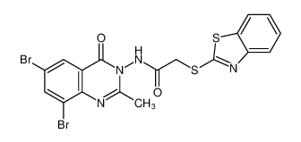 2-(benzo[d]thiazol-2-ylthio)-N-(6,8-dibromo-2-methyl-4-oxoquinazolin-3(4H)-yl)acetamide CAS:99518-84-0 manufacturer & supplier