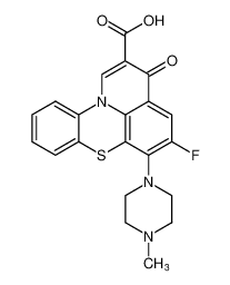 5-fluoro-6-(4-methylpiperazin-1-yl)-3-oxo-3H-pyrido[3,2,1-kl]phenothiazine-2-carboxylic acid CAS:99519-67-2 manufacturer & supplier