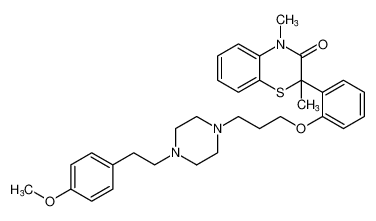 2-(2-(3-(4-(4-methoxyphenethyl)piperazin-1-yl)propoxy)phenyl)-2,4-dimethyl-2H-benzo[b][1,4]thiazin-3(4H)-one CAS:99543-70-1 manufacturer & supplier