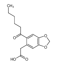 2-(6-hexanoyl-3,4-methylenedioxyphenyl)acetic acid CAS:99557-91-2 manufacturer & supplier