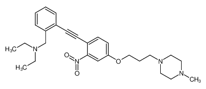 Diethyl-(2-{4-[3-(4-methyl-piperazin-1-yl)-propoxy]-2-nitro-phenylethynyl}-benzyl)-amine CAS:99562-27-3 manufacturer & supplier