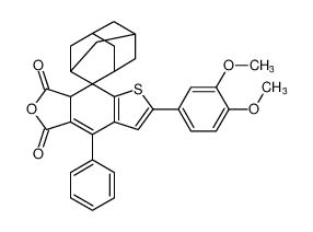 Spiro[thieno[2,3-f]isobenzofuran-8(5H),2'-tricyclo[3.3.1.13,7]decane]-5,7(7aH)-dione, 2-(3,4-dimethoxyphenyl)-4-phenyl- CAS:99578-63-9 manufacturer & supplier