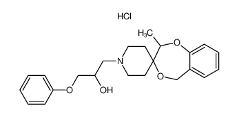 2-methyl-1'-(2-hydroxy-3-phenoxypropyl)spiro[2H-1,4-benzodioxepin-3(5H)4'-piperidine]hydrochloride CAS:99579-71-2 manufacturer & supplier