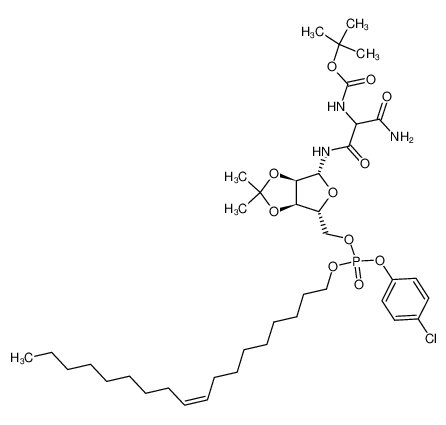 [Carbamoyl-((3aR,4R,6R,6aR)-6-{(4-chloro-phenoxy)-[((Z)-octadec-9-enyl)oxy]-phosphoryloxymethyl}-2,2-dimethyl-tetrahydro-furo[3,4-d][1,3]dioxol-4-ylcarbamoyl)-methyl]-carbamic acid tert-butyl ester CAS:99592-68-4 manufacturer & supplier