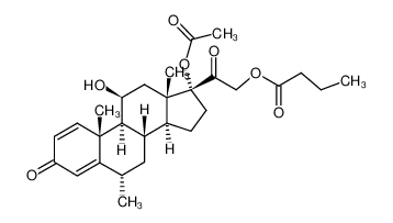 17α-acetoxy-21-butanoyloxy-11β-hydroxy-6α-methyl-1,4-pregnadiene-3,20-dione CAS:99598-80-8 manufacturer & supplier