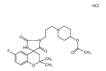 6-fluoro-2,2-dimethyl-1'-(3-(4-acetoxypiperidino)propyl)-spiro-(chroman-4,4'-imidazolidine)-2',5'-dione hydrochloride CAS:99598-92-2 manufacturer & supplier