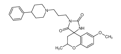 6-methoxy-2-methyl-1'-[3-(4-phenylpiperidino)propyl]spiro[chroman-4,4-imidazolidine]-2',5'-dione CAS:99599-65-2 manufacturer & supplier