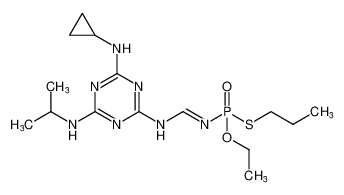 O-ethyl S-propyl (E)-(((4-(cyclopropylamino)-6-(isopropylamino)-1,3,5-triazin-2-yl)amino)methylene)phosphoramidothioate CAS:99599-80-1 manufacturer & supplier