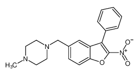 Piperazine, 1-methyl-4-[(2-nitro-3-phenyl-5-benzofuranyl)methyl]- CAS:99600-19-8 manufacturer & supplier