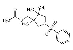 S-((3,4,4-trimethyl-1-(phenylsulfonyl)pyrrolidin-3-yl)methyl) ethanethioate CAS:99606-73-2 manufacturer & supplier