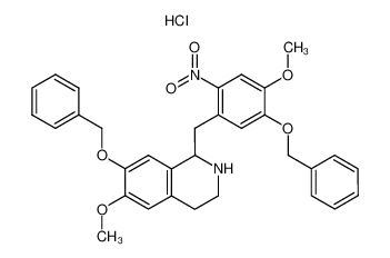 7-Benzyloxy-1-(5-benzyloxy-4-methoxy-2-nitro-benzyl)-6-methoxy-1,2,3,4-tetrahydro-isoquinoline; hydrochloride CAS:99612-89-2 manufacturer & supplier