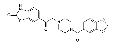 6-(2-(4-(benzo[d][1,3]dioxole-5-carbonyl)piperazin-1-yl)acetyl)benzo[d]thiazol-2(3H)-one CAS:99615-43-7 manufacturer & supplier