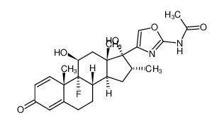 17β-(2-acetylaminooxazol-4-yl)-9α-fluoro-11β,17α-dihydroxy-16α-methylandrosta-1,4-diene-3-one CAS:99646-94-3 manufacturer & supplier