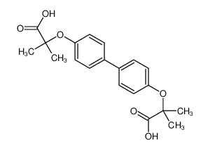 2-[4-[4-(2-carboxypropan-2-yloxy)phenyl]phenoxy]-2-methylpropanoic acid CAS:99661-89-9 manufacturer & supplier