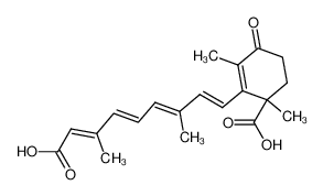 rac-(2E,4E,6E,8E)-3,7-dimethyl-9-(6-carboxy-2,6-dimethyl-3-oxo-1-cyclohexen-1-yl)-2,4,6,8-nonatetraenoic acid CAS:99665-36-8 manufacturer & supplier