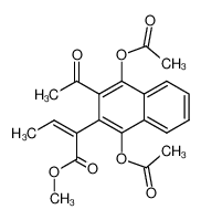 (Z)-2-(1,4-Diacetoxy-3-acetyl-naphthalen-2-yl)-but-2-enoic acid methyl ester CAS:99668-78-7 manufacturer & supplier