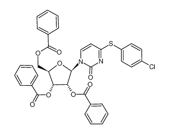 (2R,3R,4R,5R)-2-((benzoyloxy)methyl)-5-(4-((4-chlorophenyl)thio)-2-oxopyrimidin-1(2H)-yl)tetrahydrofuran-3,4-diyl dibenzoate CAS:99679-99-9 manufacturer & supplier