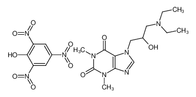 7-(3-Diaethylamino-2-hydroxy-propyl)-theophyllin-pikrat CAS:99691-83-5 manufacturer & supplier