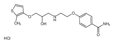 4-[2-[[2-hydroxy-3-(2-methylthiophen-3-yl)oxypropyl]amino]ethoxy]benzamide,hydrochloride CAS:99698-05-2 manufacturer & supplier