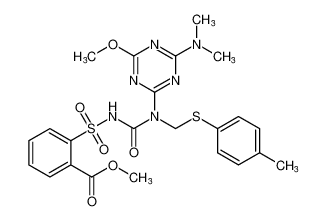 methyl 2-(N-((4-(dimethylamino)-6-methoxy-1,3,5-triazin-2-yl)((p-tolylthio)methyl)carbamoyl)sulfamoyl)benzoate CAS:99721-93-4 manufacturer & supplier