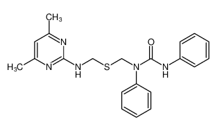 1-(((((4,6-dimethylpyrimidin-2-yl)amino)methyl)thio)methyl)-1,3-diphenylurea CAS:99722-15-3 manufacturer & supplier