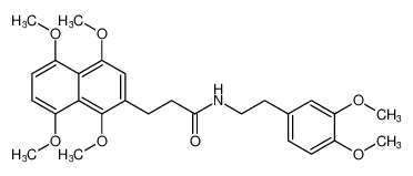 N-(3,4-dimethoxyphenethyl)-3-(1,4,5,8-tetramethoxynaphthalen-2-yl)propanamide CAS:99724-04-6 manufacturer & supplier