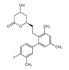 (4R,6R)-6-[2-(4'-Fluoro-3,5,3'-trimethyl-biphenyl-2-yl)-ethyl]-4-hydroxy-tetrahydro-pyran-2-one CAS:99725-74-3 manufacturer & supplier