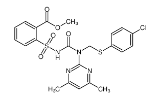 methyl 2-(N-((((4-chlorophenyl)thio)methyl)(4,6-dimethylpyrimidin-2-yl)carbamoyl)sulfamoyl)benzoate CAS:99733-40-1 manufacturer & supplier