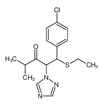 1-(4-chlorophenyl)-1-(ethylthio)-4-methyl-2-(1H-1,2,4-triazol-1-yl)pentan-3-one CAS:99735-98-5 manufacturer & supplier