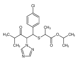 isopropyl 2-((1-(4-chlorophenyl)-4-methyl-3-oxo-2-(1H-1,2,4-triazol-1-yl)pentyl)thio)propanoate CAS:99736-39-7 manufacturer & supplier